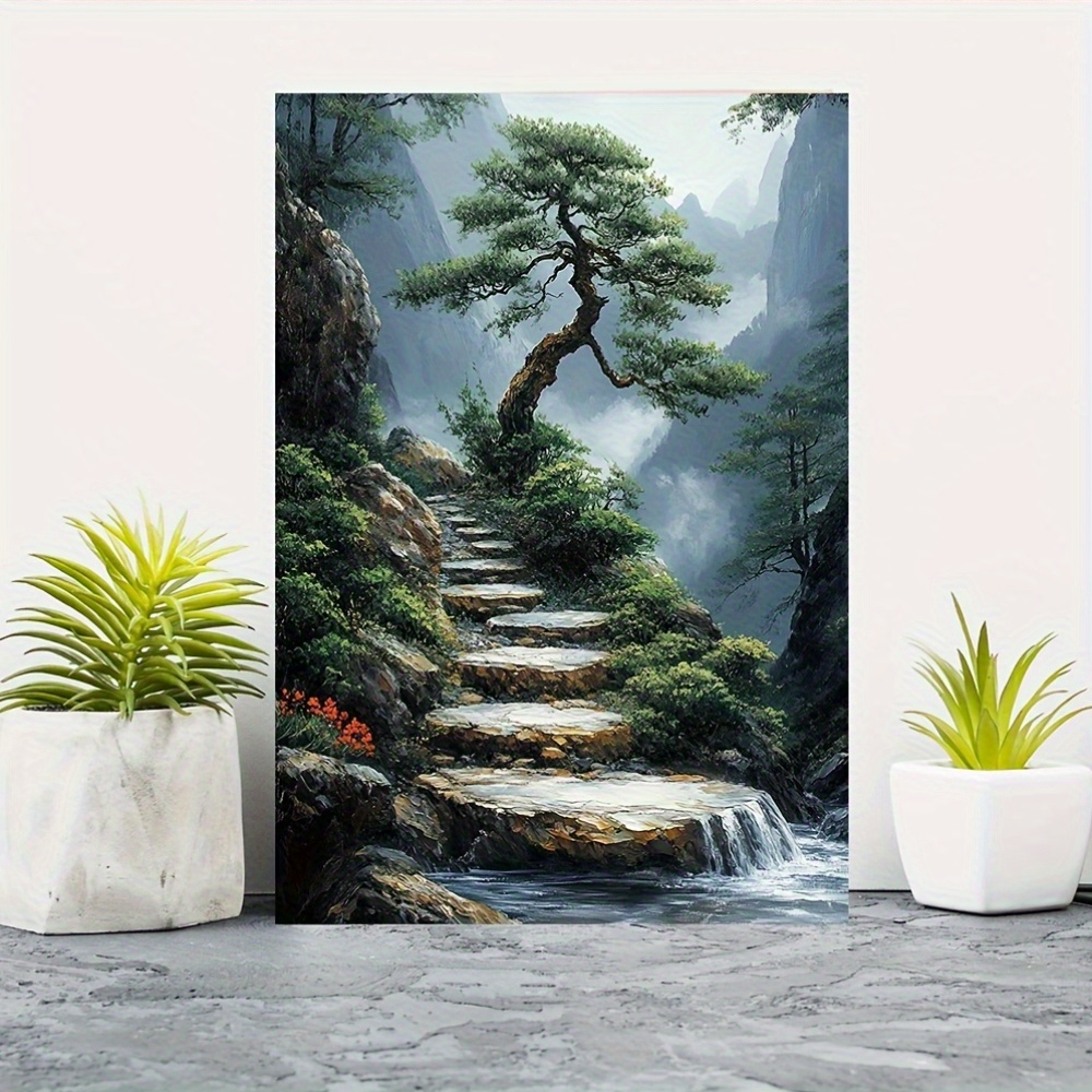 Bonsai Vertical Garden - Zen Garden Canvas Artwork Featuring a