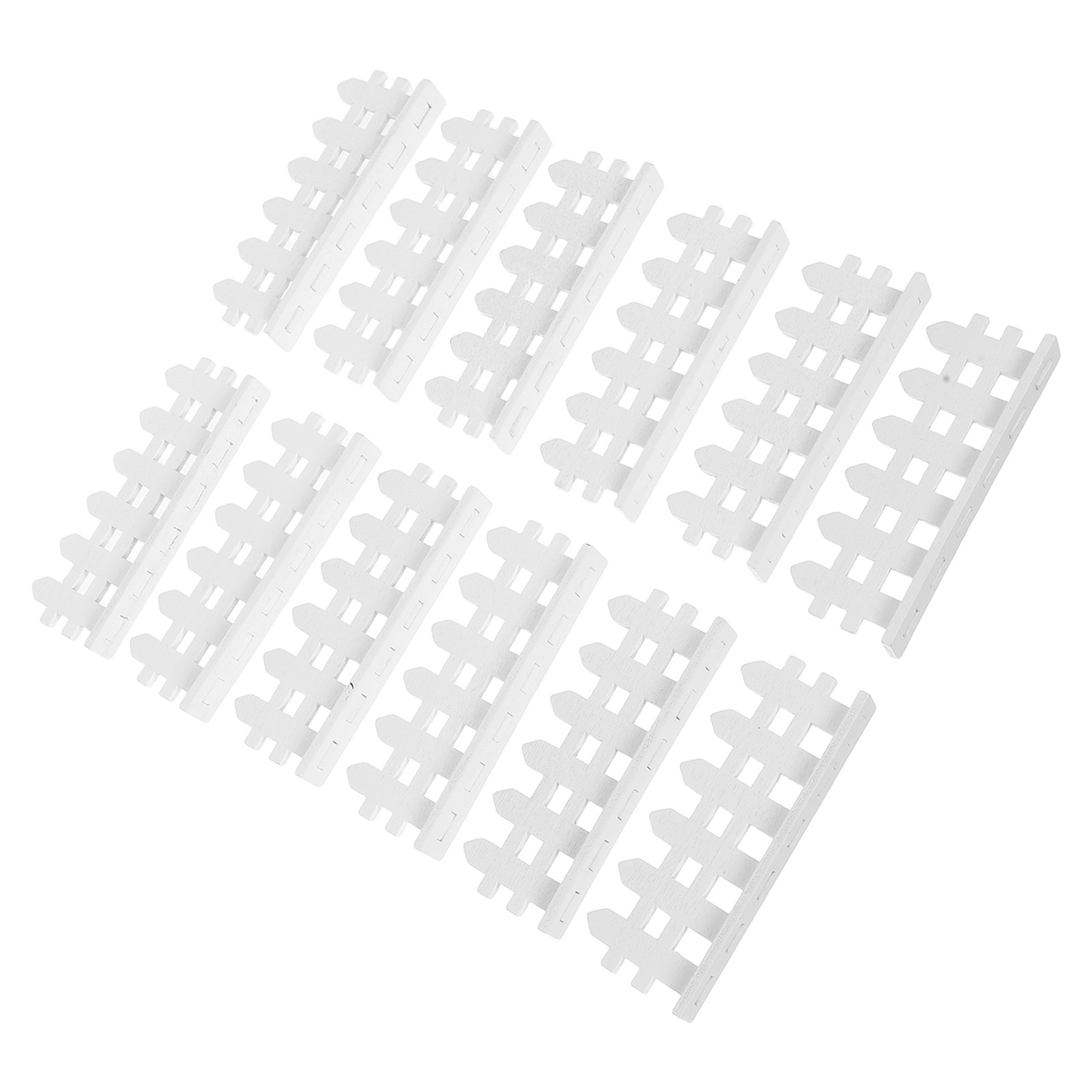 Bonsai Garden Set Up - 12Pcs Miniature Garden Fence White Wood