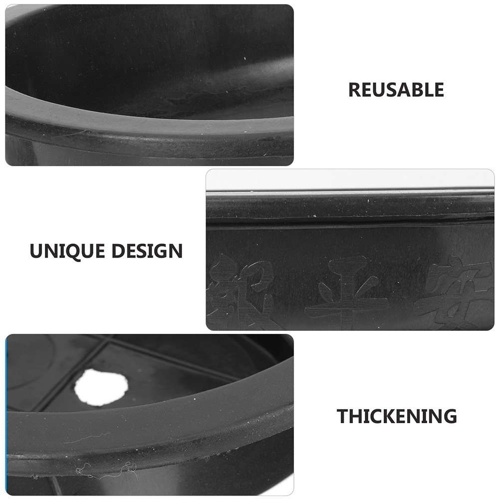 Bonsai Garden Nursery - 2Pcs Reusable Plastic Bonsai Pot Oval