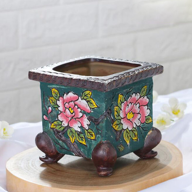 Bonsai Gardenia - Korean Style Handpainted Floral Pattern Ceramic