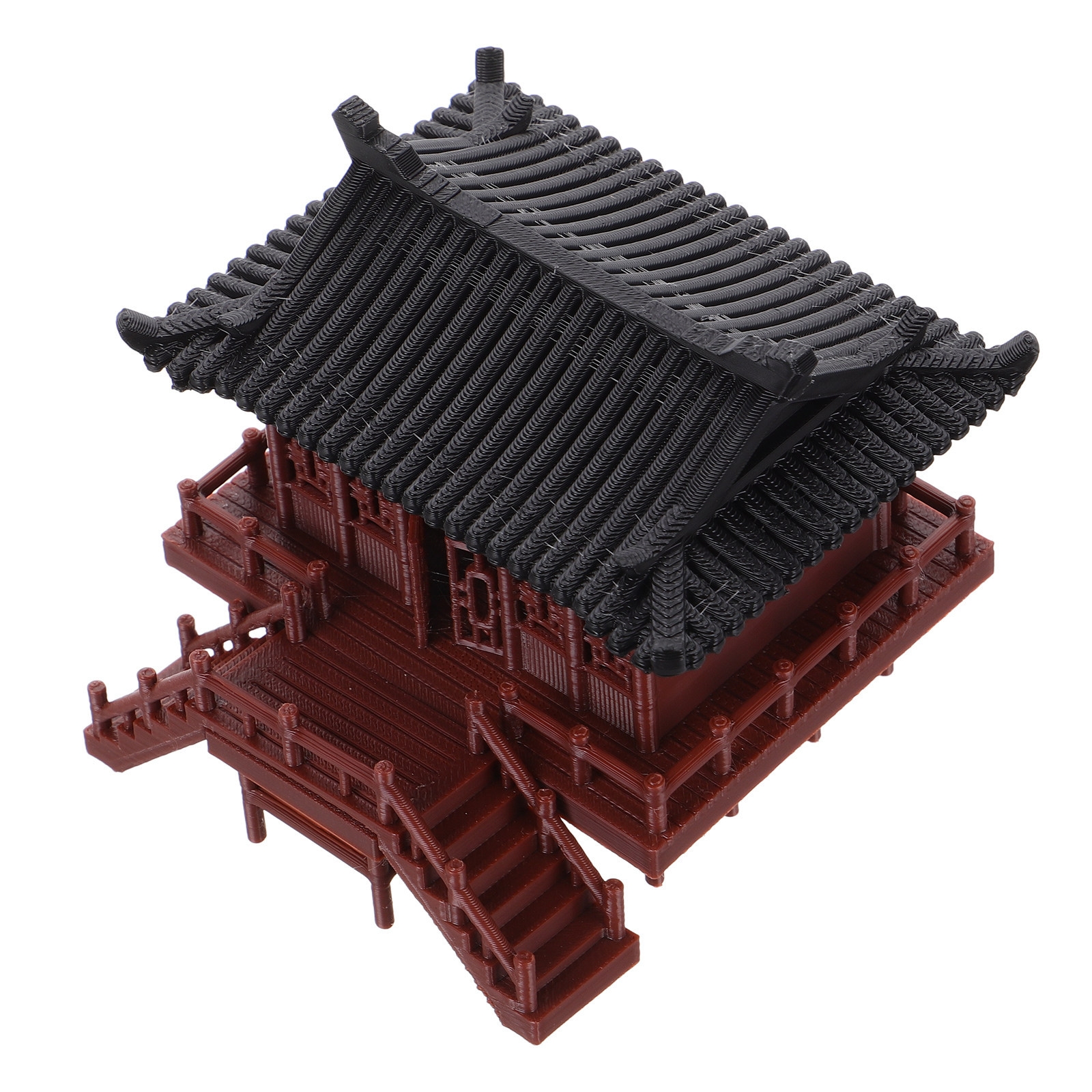 Bonsai Garden Set Up - Realistic Miniature Pavilion Ornament for DIY