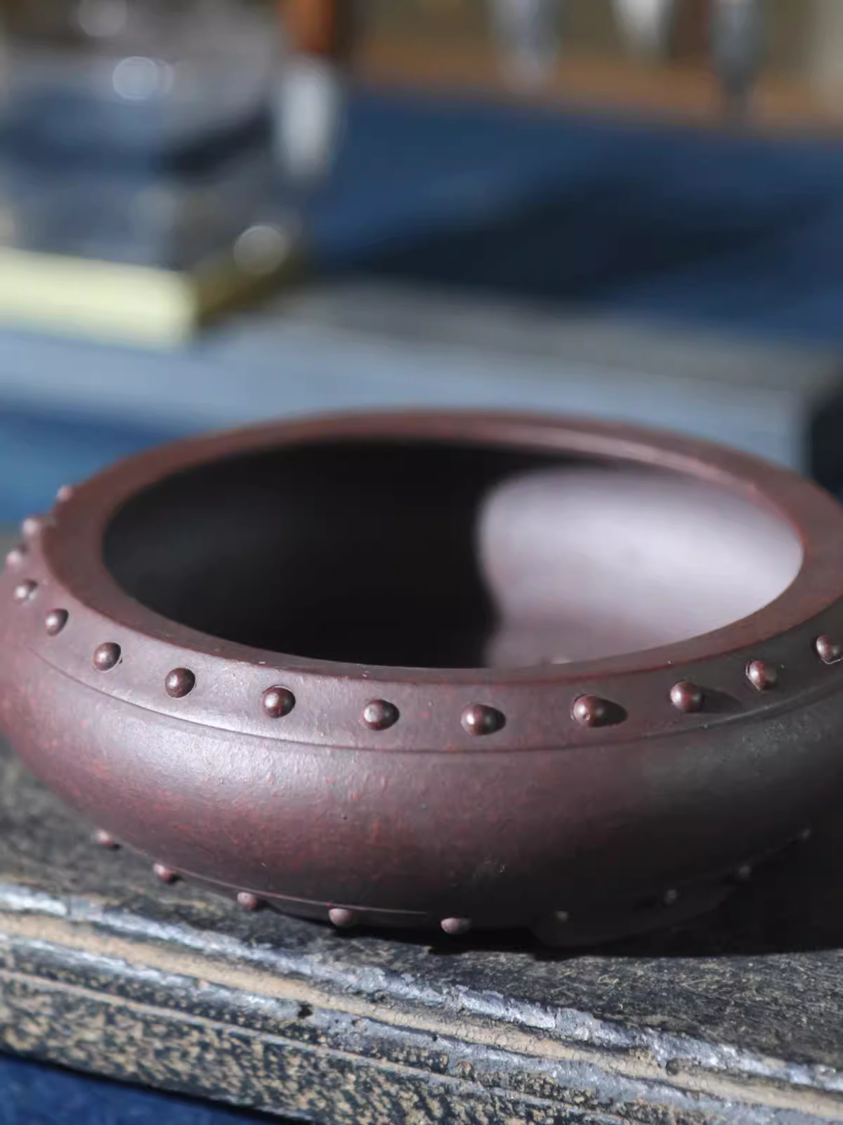 Bonsai Gardenia - Ceramic Circle Bonsai Pot, Made by