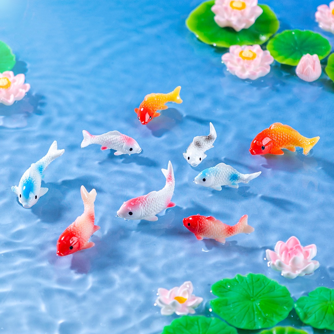 Bonsai Gardenia - 10PCS Mini Koi Fish Resin Goldfish