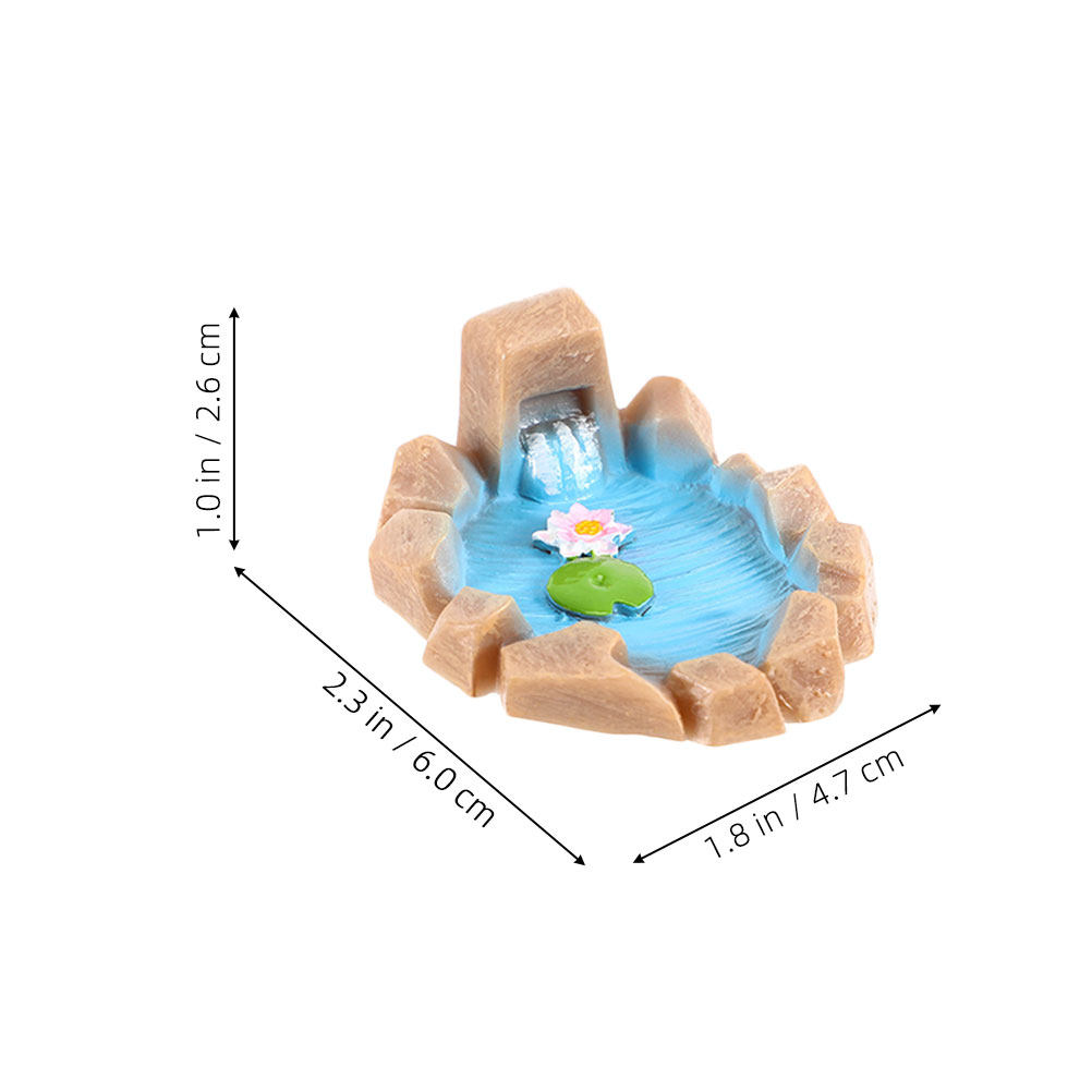 4Pcs Miniature Resin Pond Scen - огляд і ціна Bonsai Garden Set Up