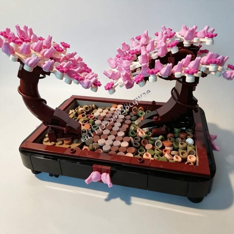 673PCS Bonsai Park Cherry Blos - огляд і ціна Bonsai Garden Lego