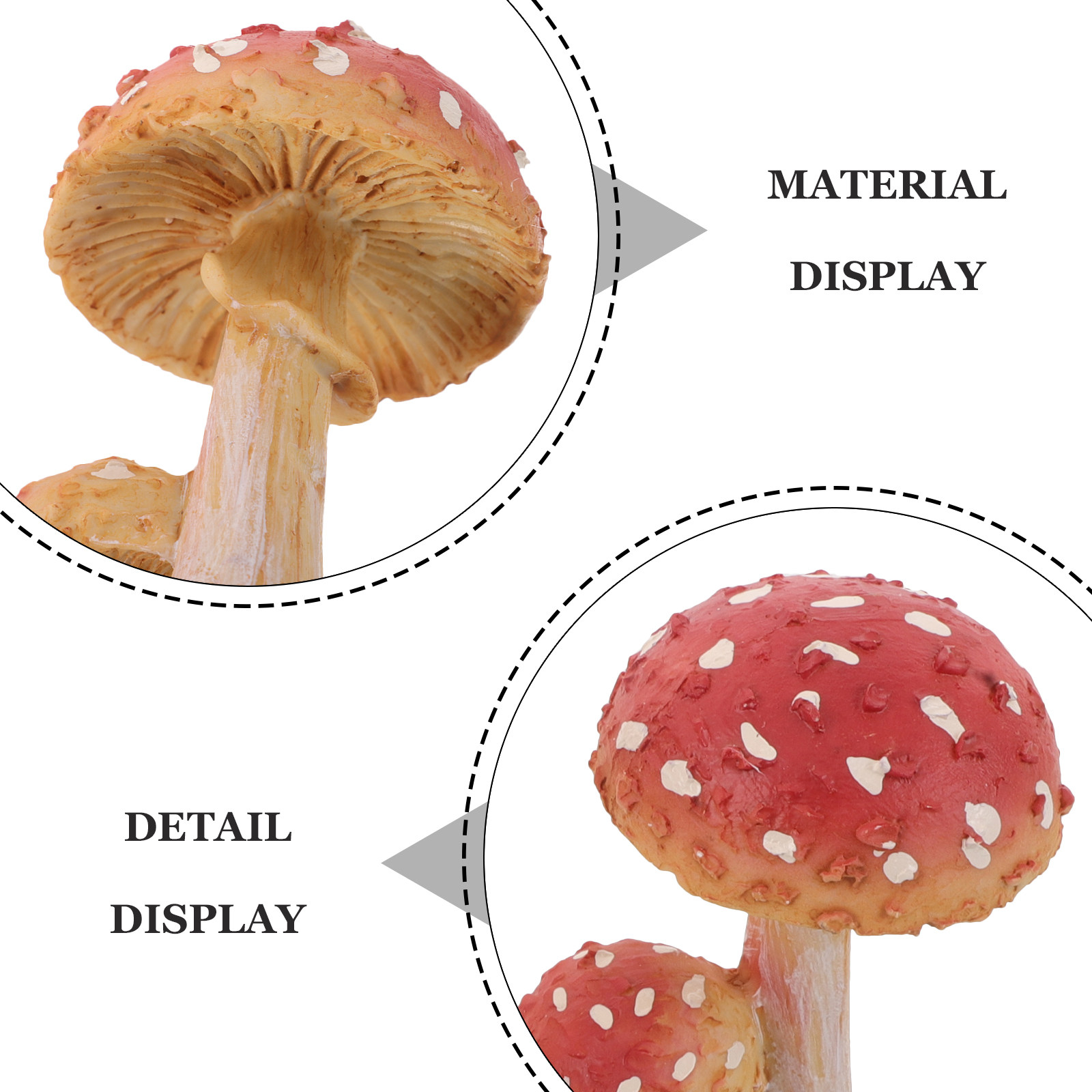 3Pcs Resin Mushroom Garden Sta - огляд і ціна Bonsai Garden Set Up