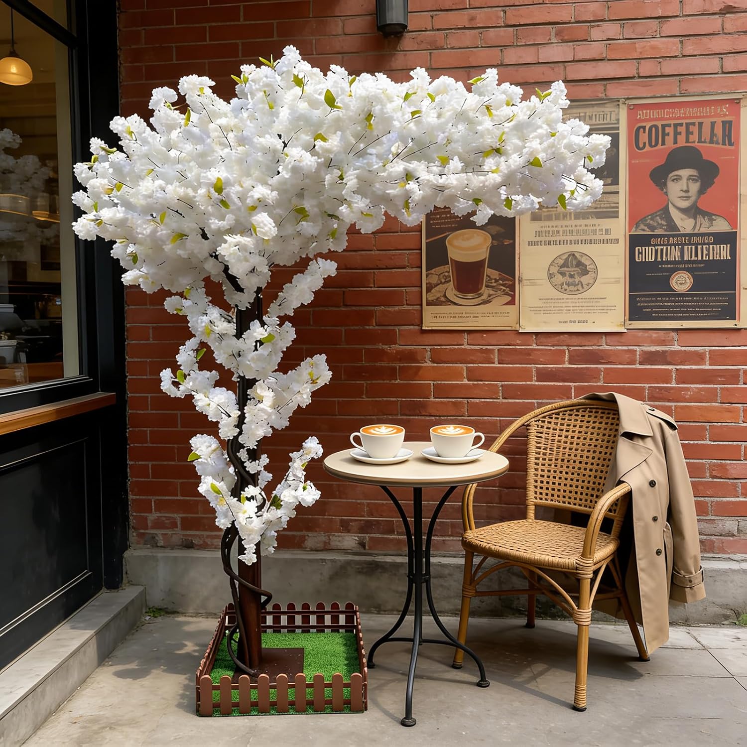 Large Artificial White Cherry  - огляд і ціна Bonsai Garden Restaurant
