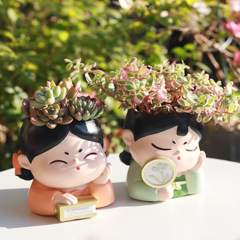 Resin Tang Dynasty Lady Nurser - огляд і ціна Bonsai Garden Nursery