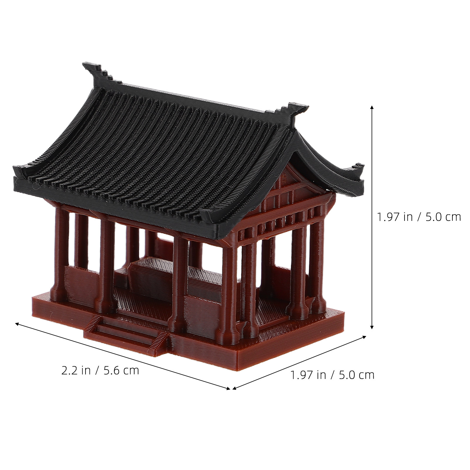 Tiny Asian Pavilion Statue Ele - огляд і ціна Bonsai Garden Set Up