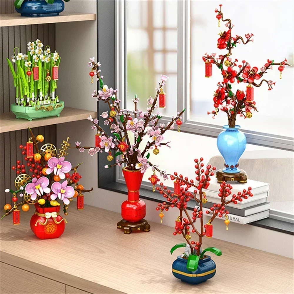 Creative City Bouquet, Peach B - огляд і ціна Bonsai Garden Lego