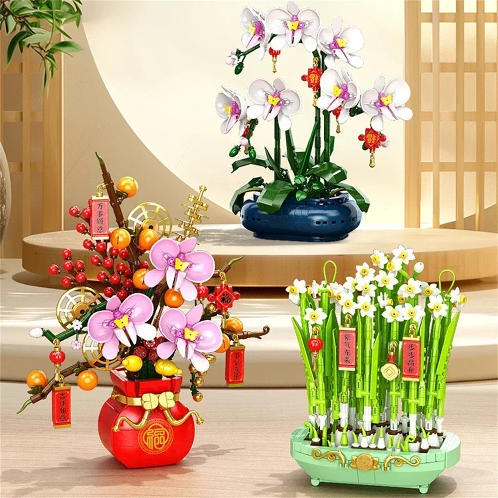Creative City Bouquet, Peach B - огляд і ціна Bonsai Garden Lego