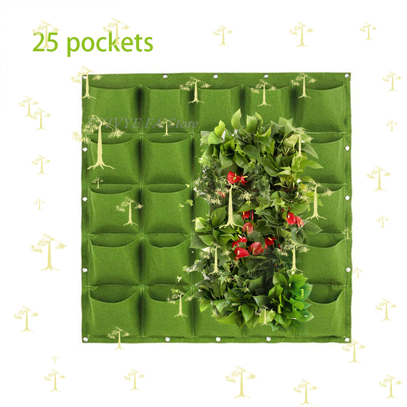 25 Pockets Wall Hanging Planti - огляд і ціна Bonsai Vertical Garden