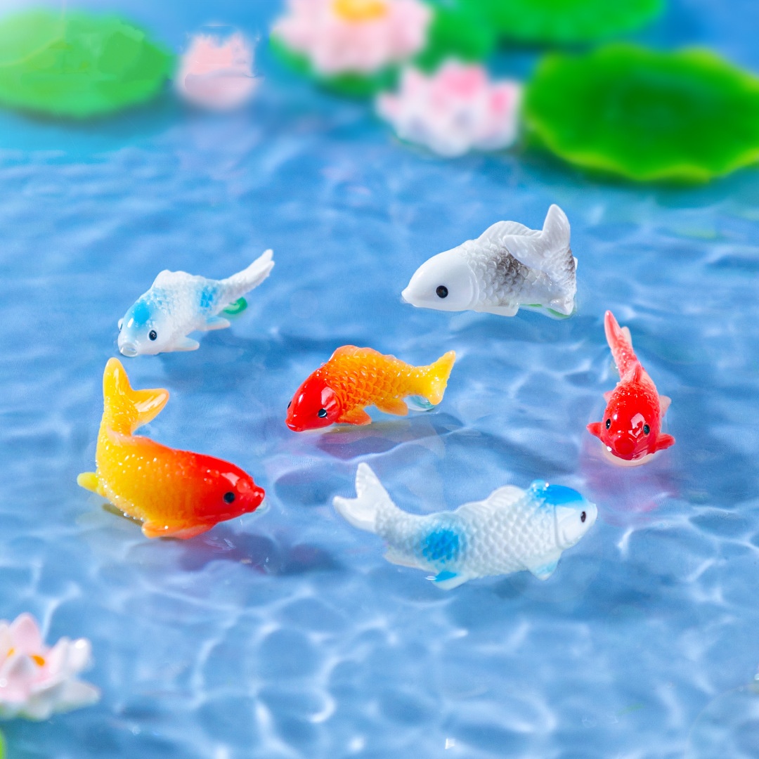 10PCS Mini Koi Fish Resin Gold - огляд і ціна Bonsai Gardenia