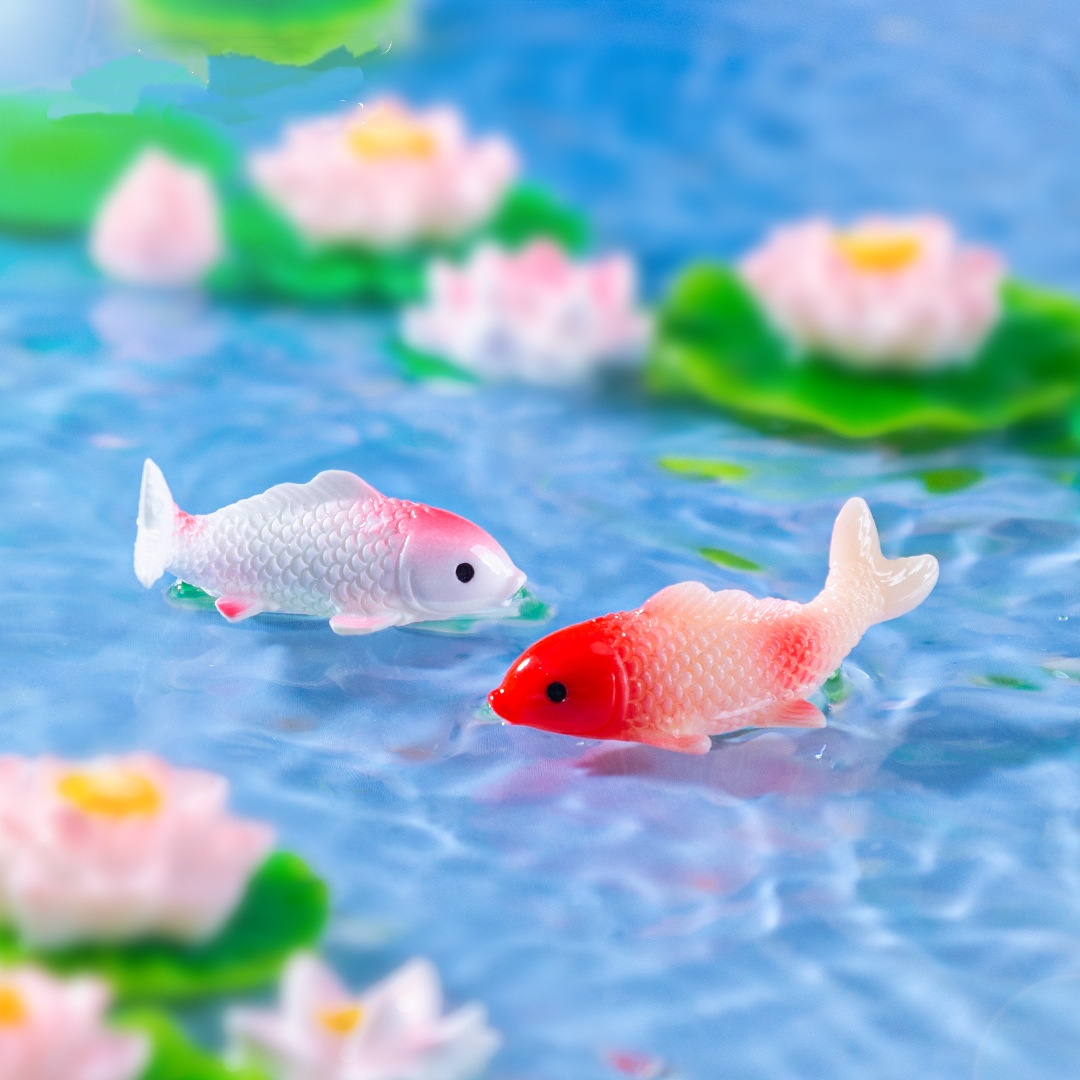 10PCS Mini Koi Fish Resin Gold - огляд і ціна Bonsai Gardenia