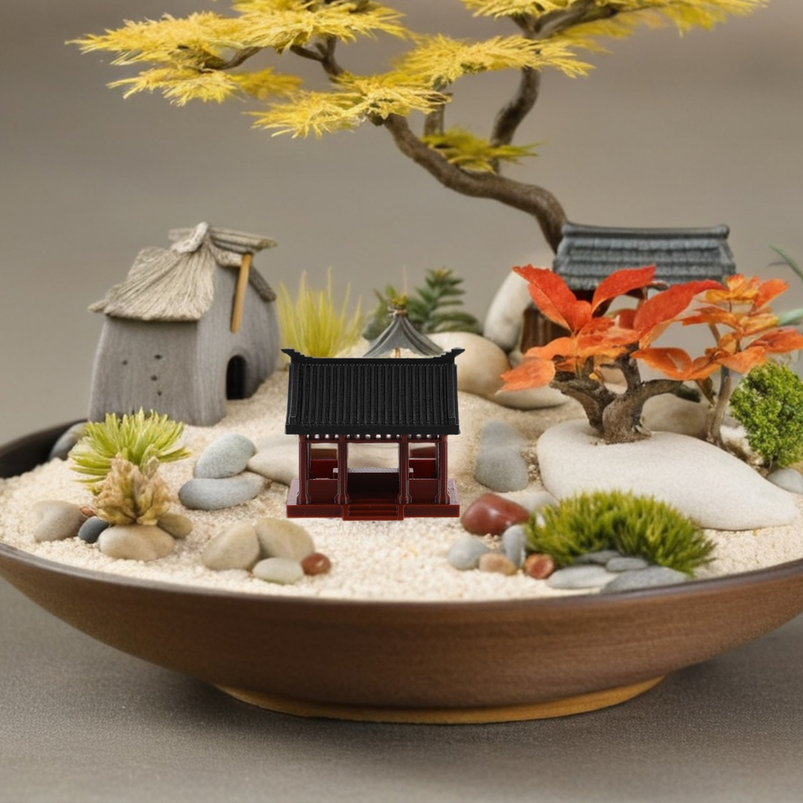 Asian Pavilion Sculpture Mini  - огляд і ціна Bonsai Garden Set Up