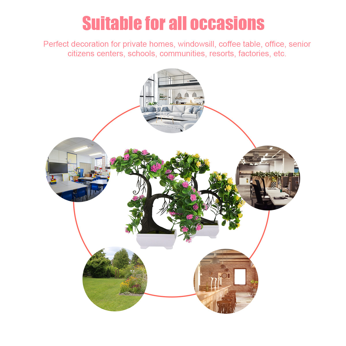 2Pcs Plastic Bonsai Simulation - огляд і ціна Bonsai Garden Restaurant