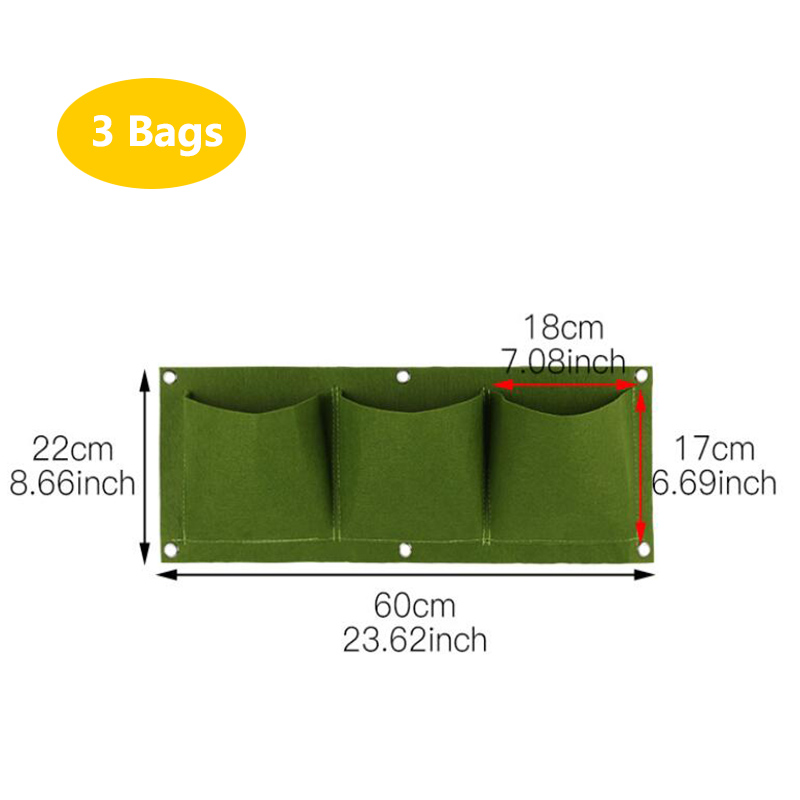 Wall Hanging Planting Bags Poc - огляд і ціна Bonsai Vertical Garden