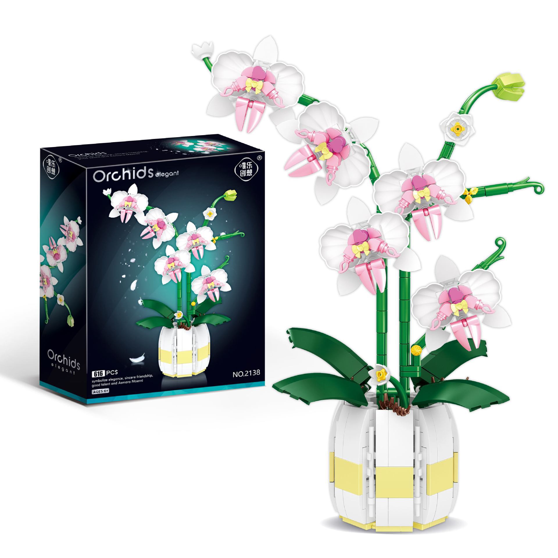 Funny Joy Orchid Flowers Bouqu - огляд і ціна Bonsai Garden Lego