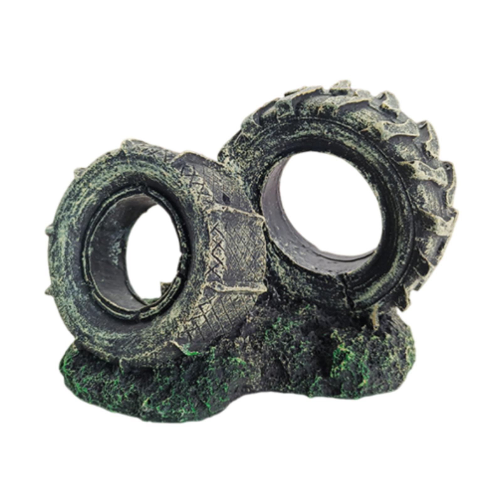 Aquarium Ornament Resin Tyre S - огляд і ціна Bonsai Garden Set Up
