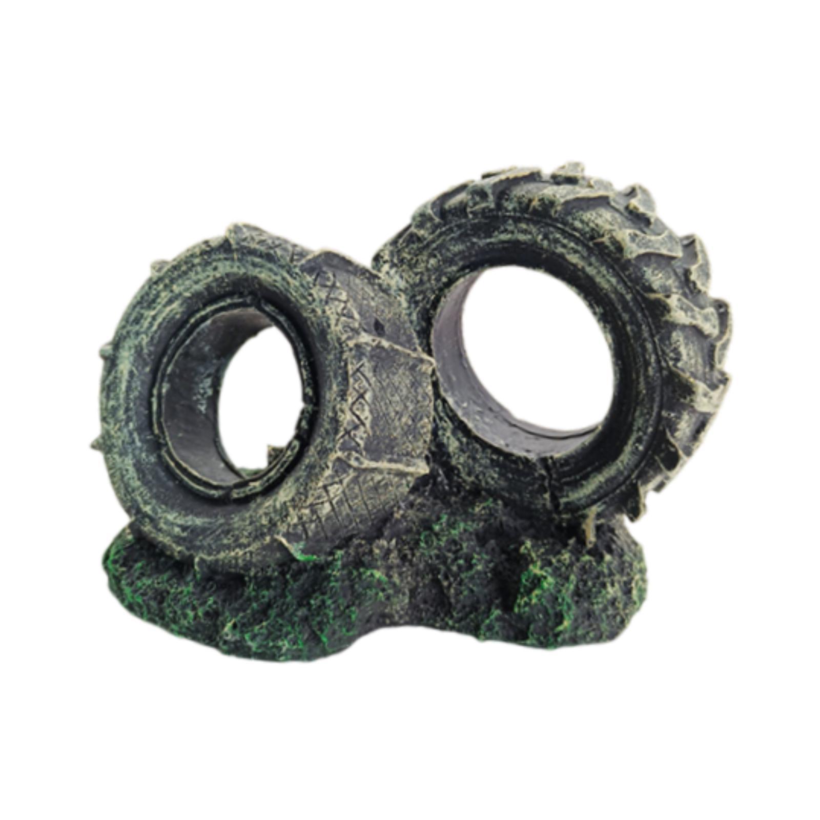 Aquarium Ornament Resin Tyre S - огляд і ціна Bonsai Garden Set Up