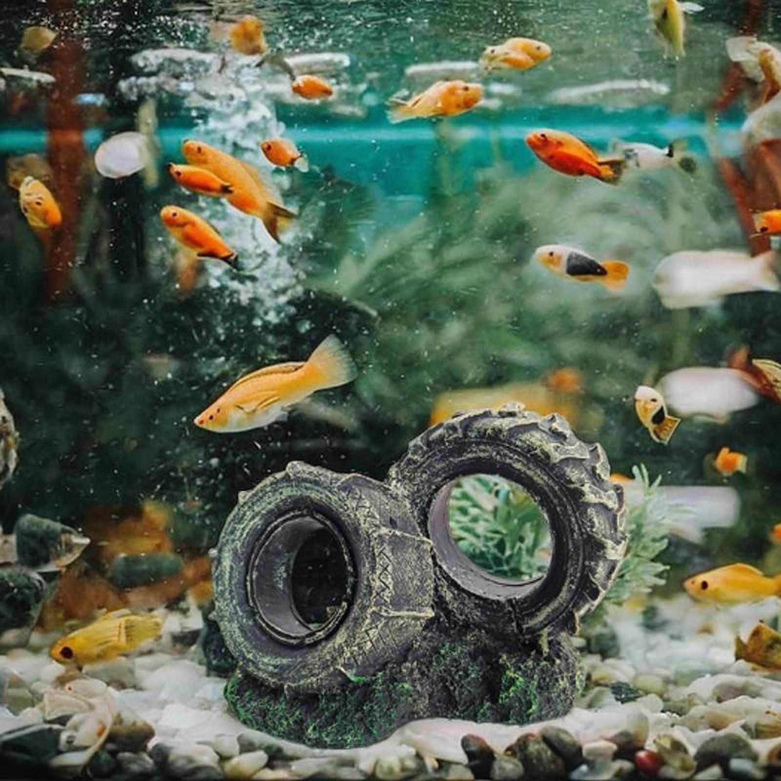 Aquarium Ornament Resin Tyre S - огляд і ціна Bonsai Garden Set Up