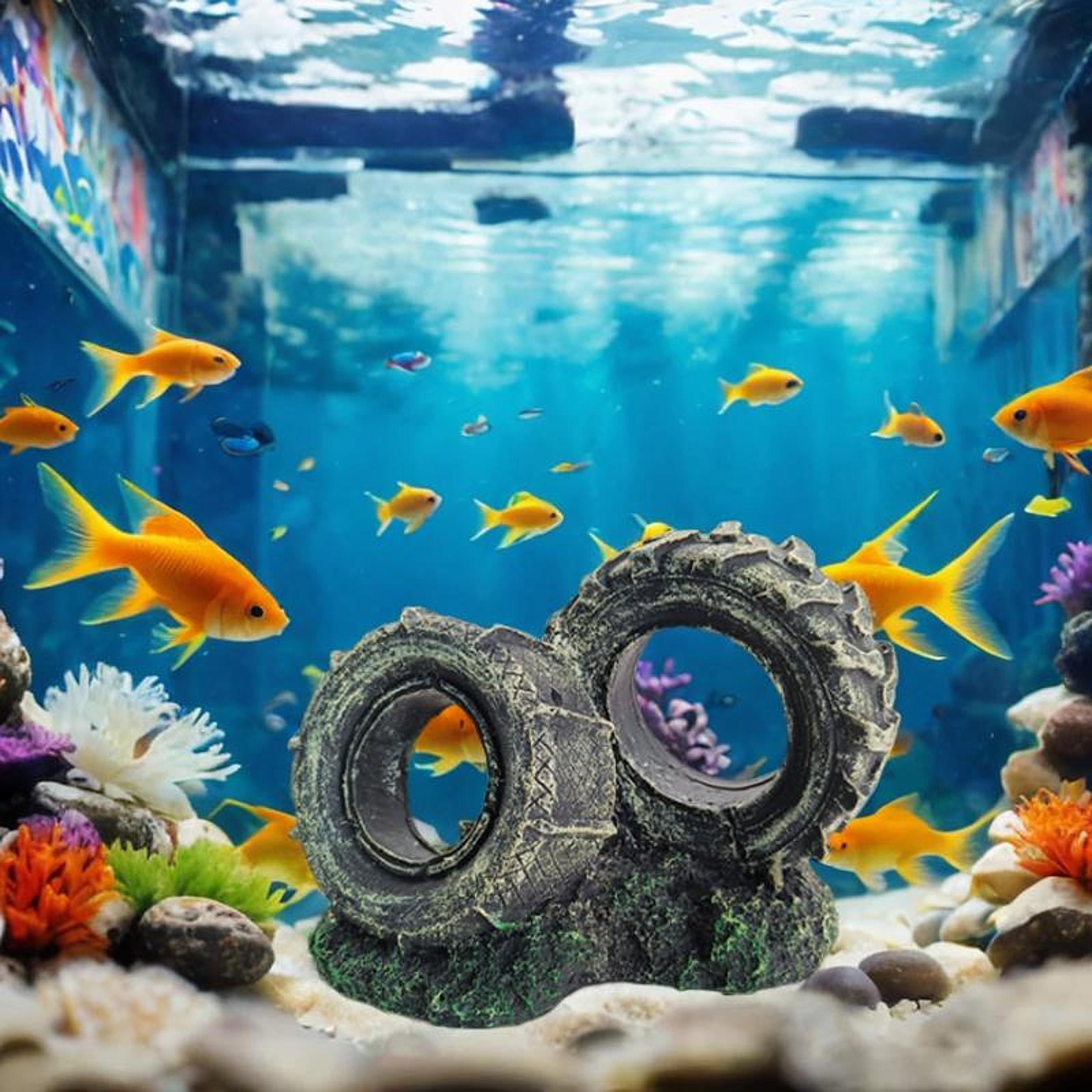 Aquarium Ornament Resin Tyre S - огляд і ціна Bonsai Garden Set Up
