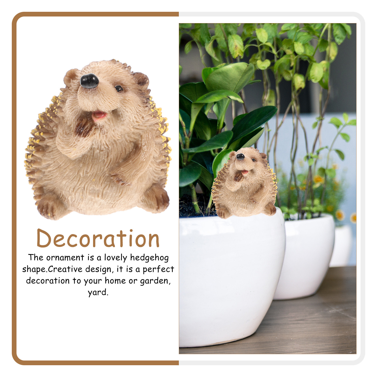 Premium Plastic Hedgehog Sculp - огляд і ціна Bonsai Garden Set Up