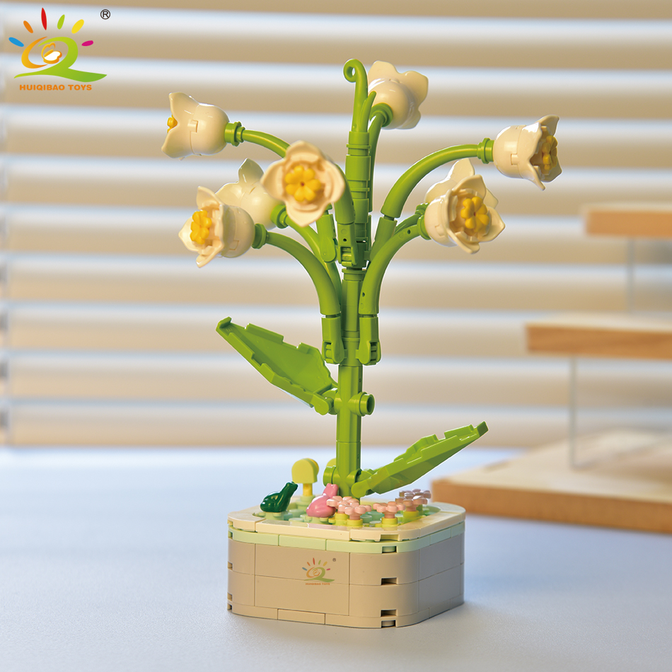HUIQIBAO MOC Flower Succulents - огляд і ціна Bonsai Garden Lego