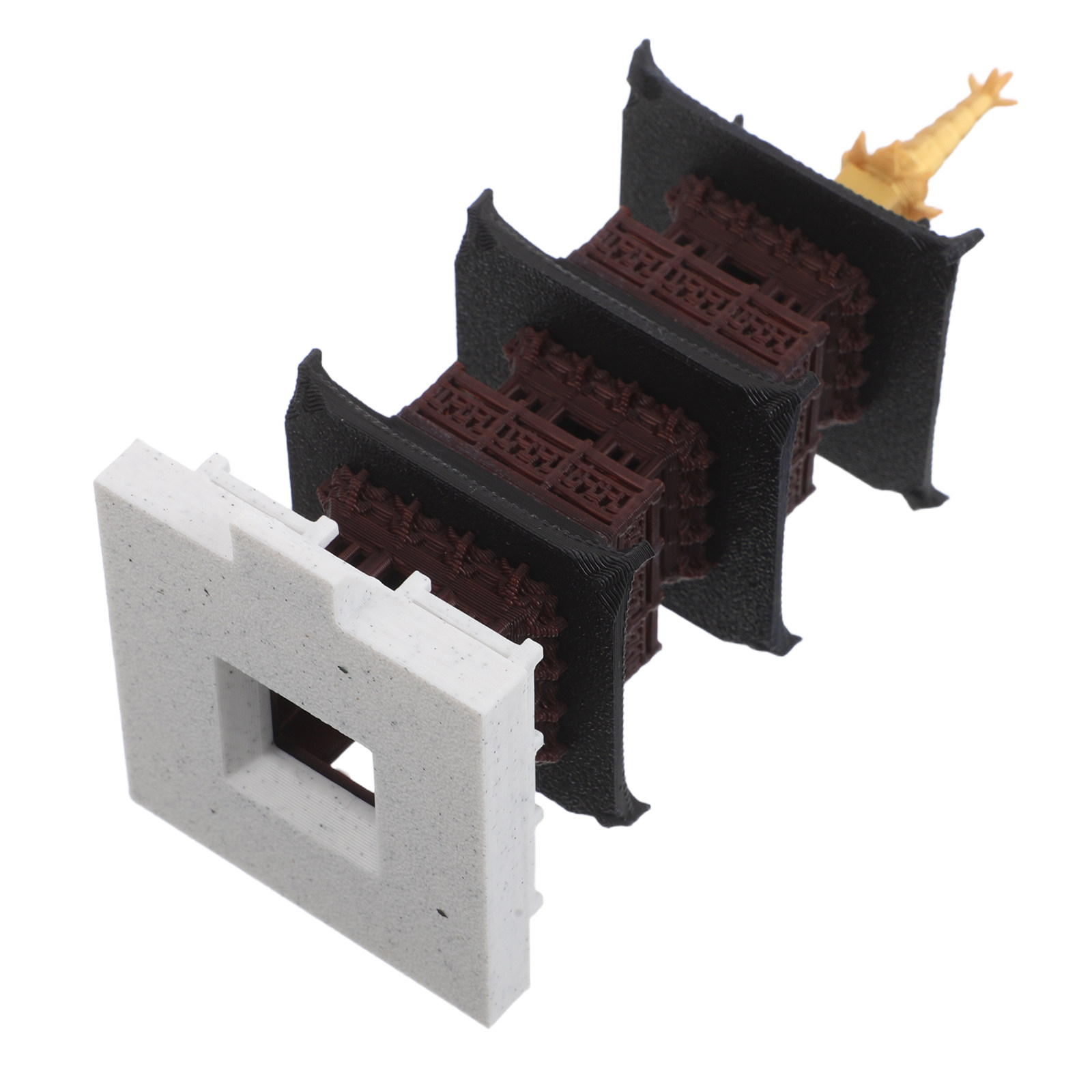 Chinese Pagoda Sculpture Minia - огляд і ціна Bonsai Garden Set Up
